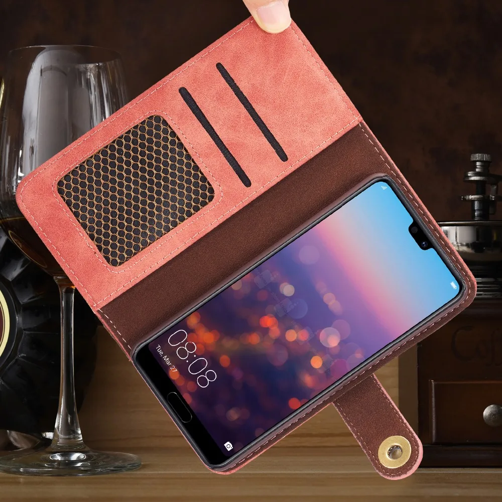 Многофункциональный чехол кошелек 2 в 1 из искусственной кожи для Huawei Mate20 Mate9 P30