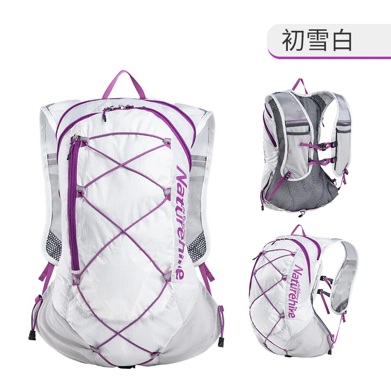 Naturehike открытый 20L водонепроницаемый гидратационный рюкзак Сверхлегкий спортивный пакет Softback сумки для пешего туризма бега велоспорта альпинизма - Цвет: Белый цвет