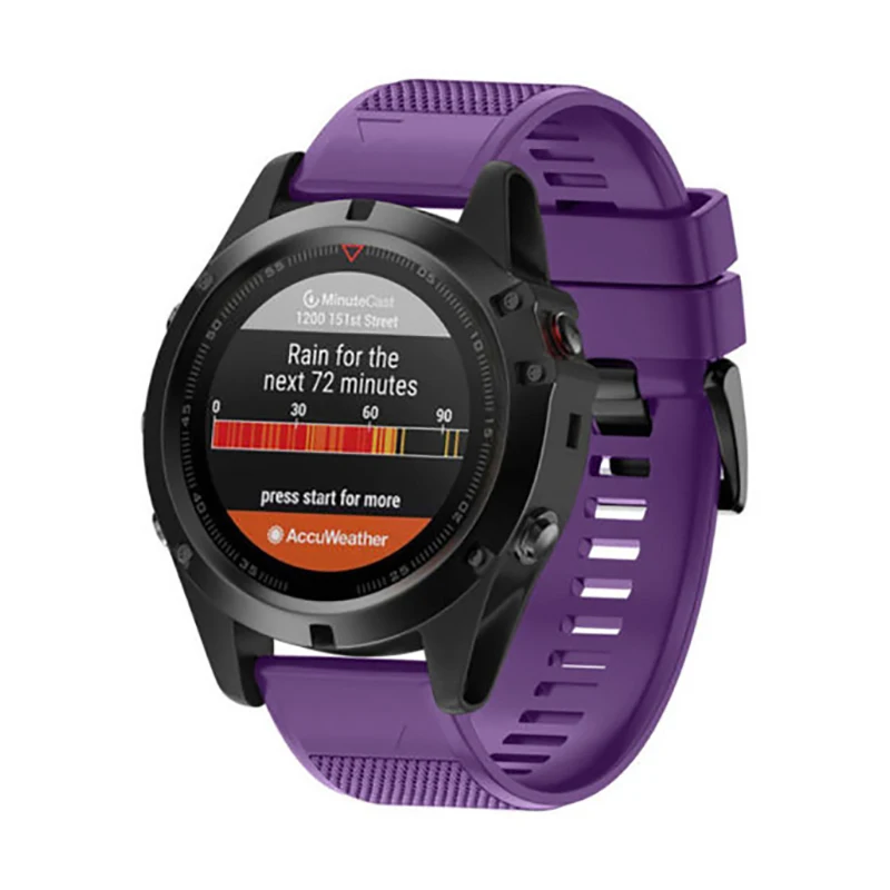 Сменный силиконовый ремешок для Garmin Fenix 5/5X/3/3HR/S60|Ремешки часов| |