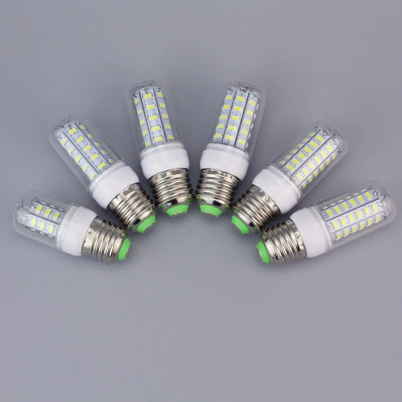 Из светодиодов кукуруза лампа 5730SMD 3 Вт 5 7 9 10 12 15 18 20 E14 E27 B22 G9 AC110v 220 В 240 хрустальная