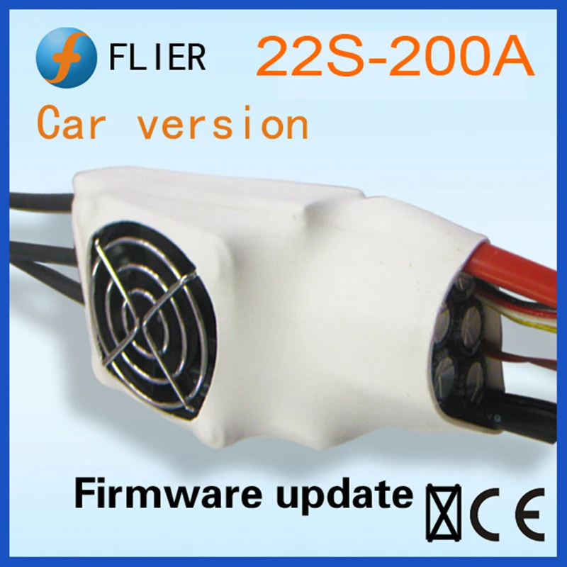 FATJAY FLIER 200A 4-22S Высокое напряжение ESC бесщеточный контроллер скорости с USB