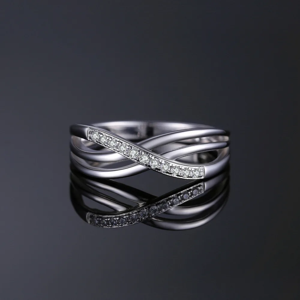 Jewelrypalace бесконечность любви Романтический Юбилей Свадебные Promise Ring 925 стерлингов Серебряные ювелирные изделия мода подарок на день рождения