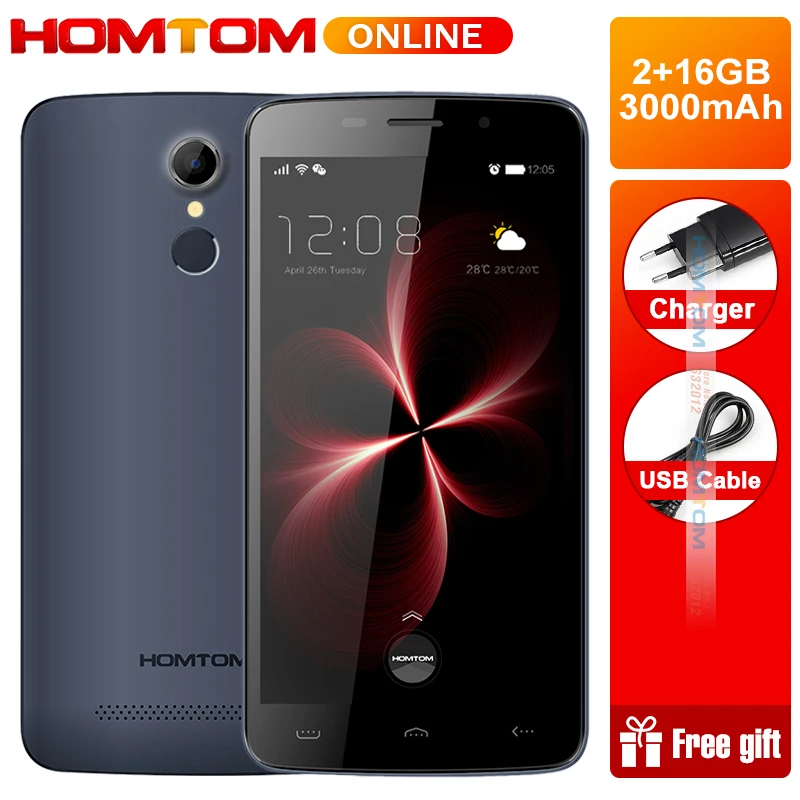 HOMTOM HT17 PRO смартфон с 5 5-дюймовым дисплеем четырёхъядерным процессором ОЗУ 2 Гб ПЗУ