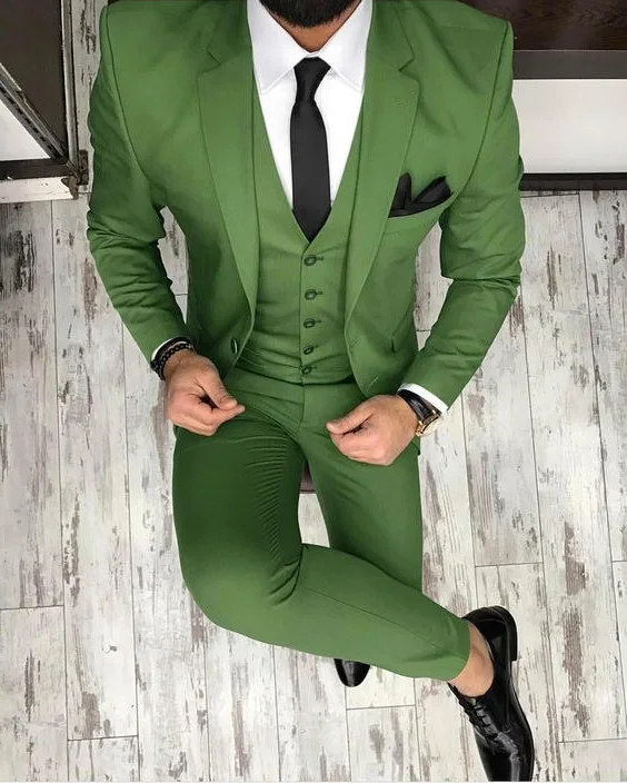 green 2 Thorndike мужской деловой костюм обтягивающие классические мужские костюмы блейзеры роскошный костюм мужские желтые 3 шт.(куртка+ брюки+ жилет - Цвет: green 2