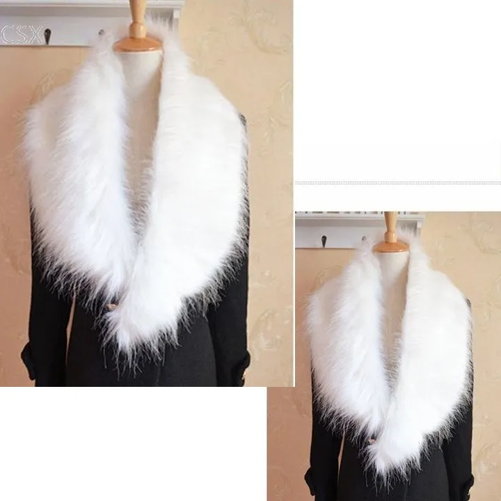 9 видов цветов женский меховой воротник из искусственного меха шарф зимний