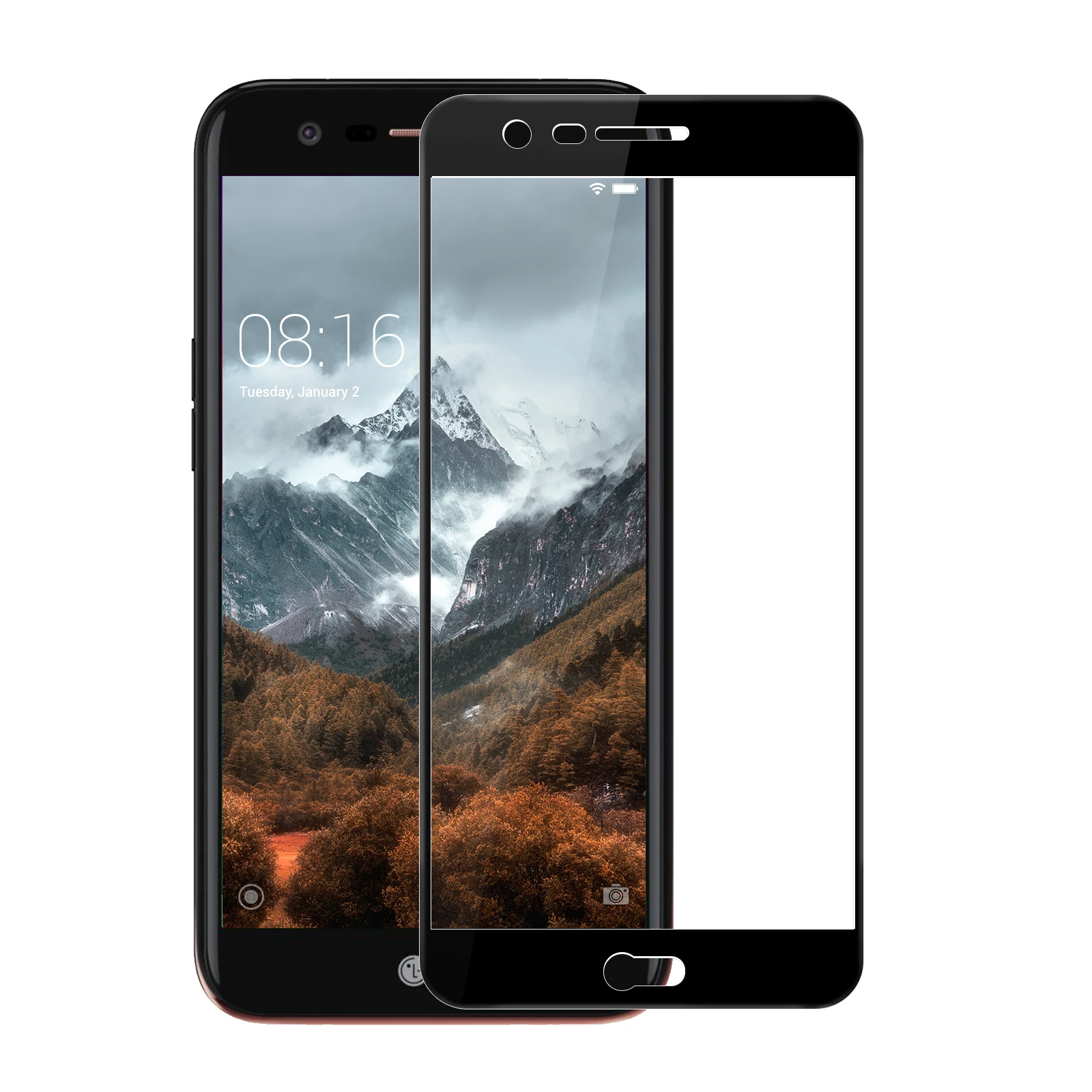 Полное покрытие закаленное стекло для LG K8 (2017) Защита экрана 2017 M200N X240 US215