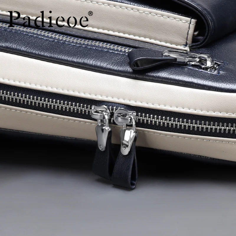 Мужская Наплечная Сумка Padieoe модная повседневная сумка-слинг из натуральной кожи