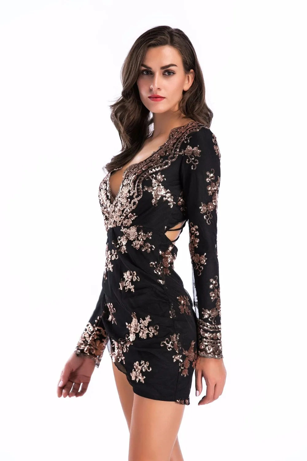 2020 Summer Women's High Quality Elegant Luxury Sequin Dresses Women Bodycon Tight Sexy Club Party Dress Vestido | Женская одежда