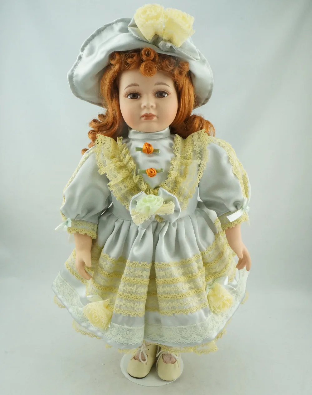 Козетта Новый Ангел ручной собирать милое желтое платье фарфор вечернее