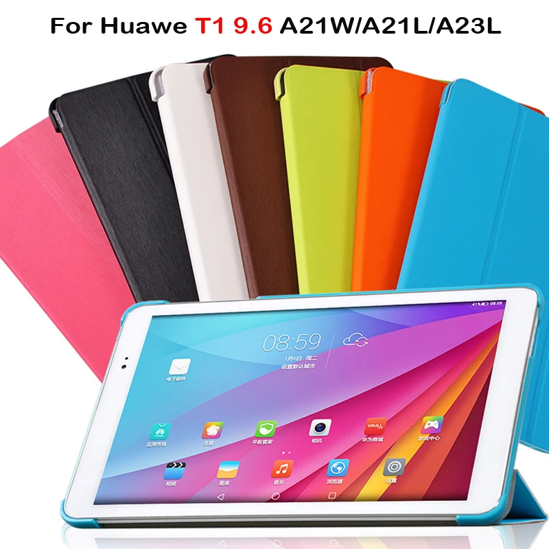 Откидная крышка для huawei Mediapad T1 10 huawei T1-A21W 9,6 дюймов планшетный ПК чехол Защитный чехол для huawei T1 9,6