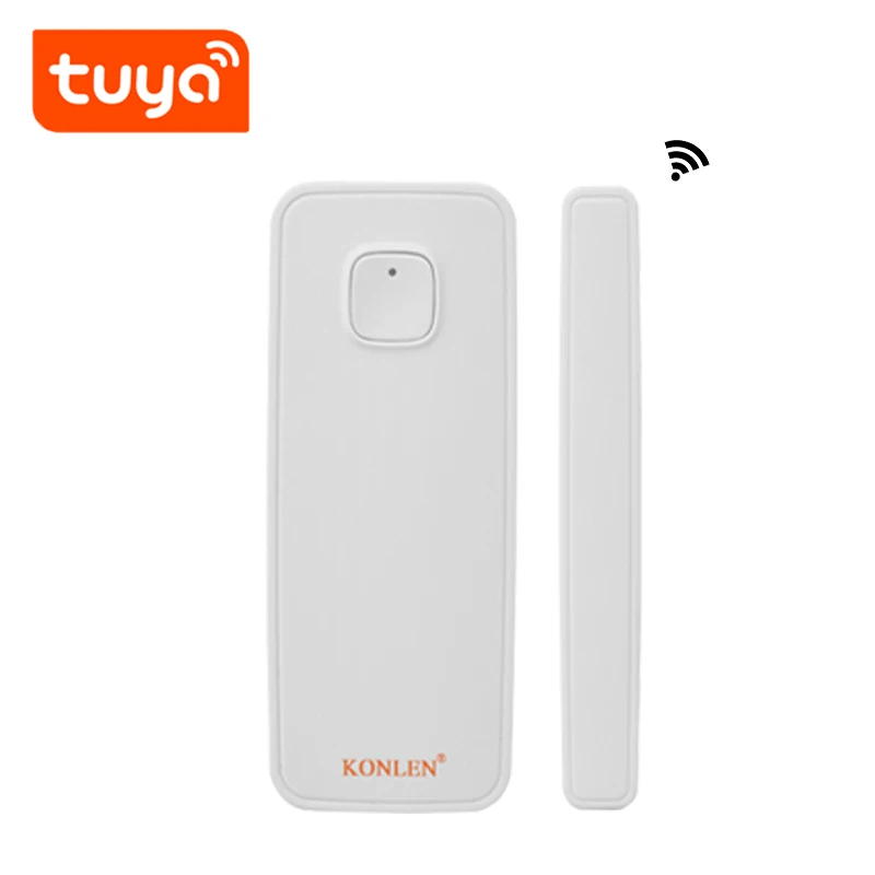 1 Door Sensor Tuya Wi-Fi умная жизнь магнитный датчик двери окна дымовой пожарный детектор беспроводной PIR датчик движения Дистанционное управление Alexa Google Home - Цвет: 1 Door Sensor