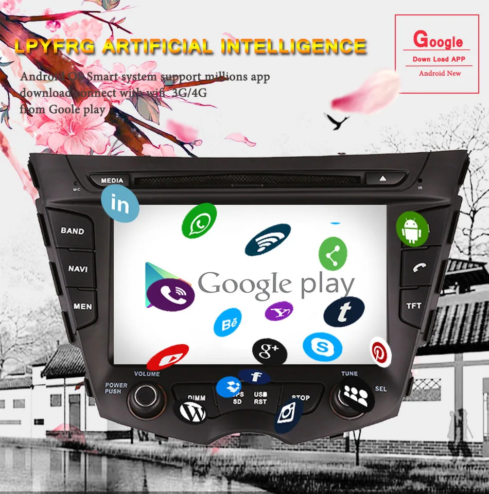 Octa Android 9,0 ram 4GB Автомобильный dvd-плеер Automedia для Hyundai Veloster 2011- автомагнитола gps навигация Мультимедиа