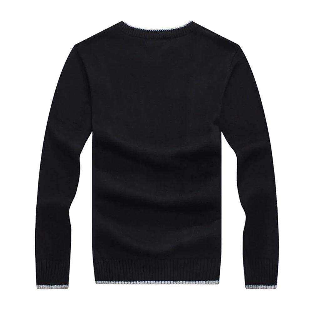 Для мужчин S свитер 2017 Весна новый 100% хлопок с длинными рукавами и круглым вырезом