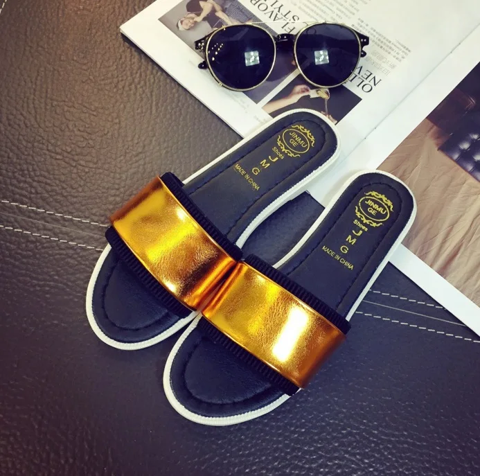 2016 последняя тенденция случайных сандалии повседневная тапочки плоские