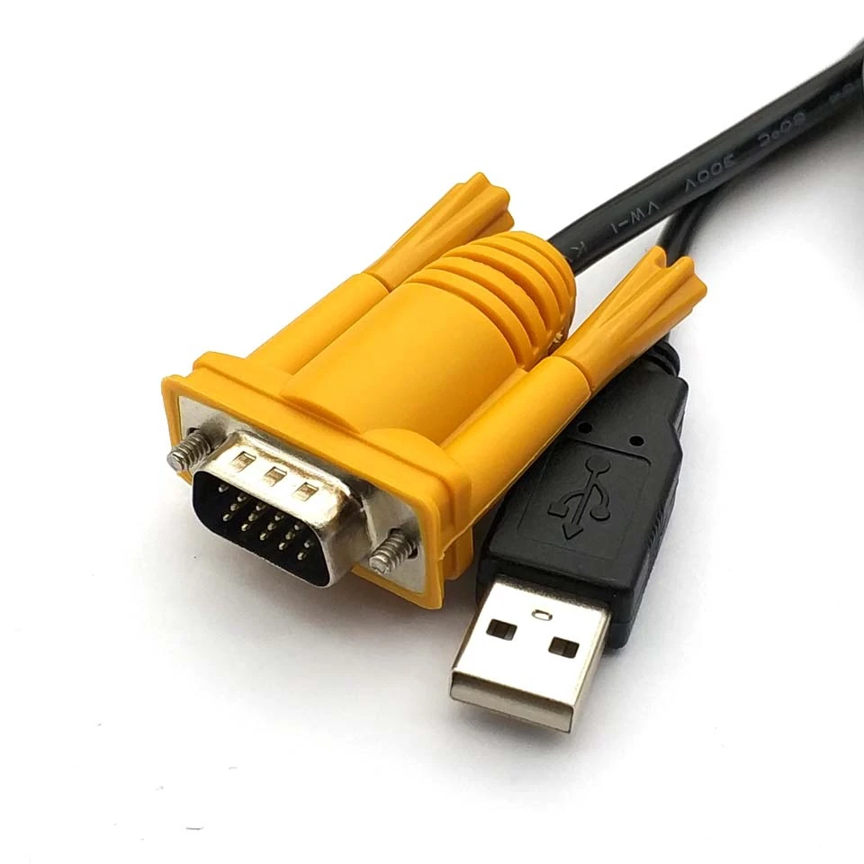 KVM Dual line USB кабель для печати + VGA Кабельный коммутатор выделенный | Электроника