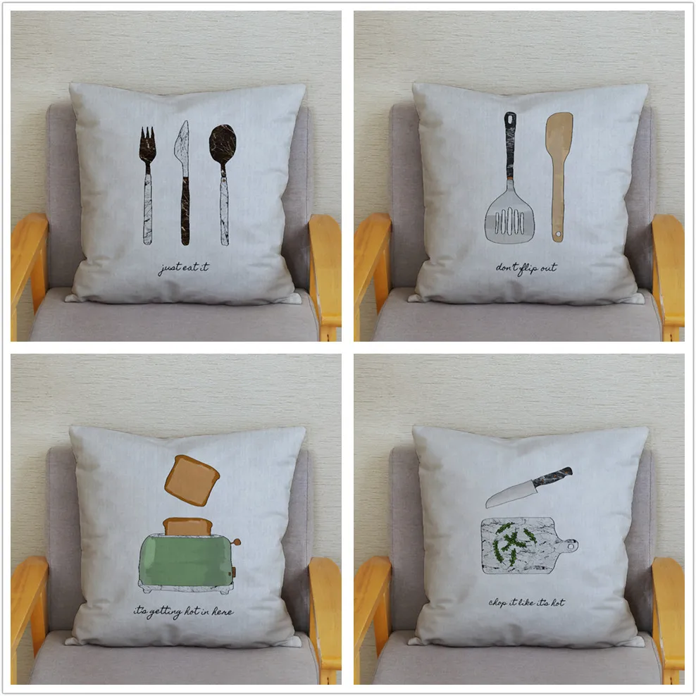 Nodic простой Кухня расходные материалы накидка для подушки супер мягкие короткие