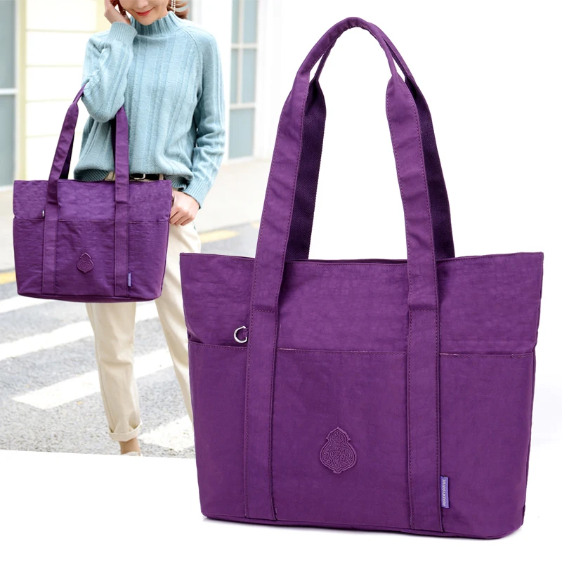 Women Messenger Bags Waterproof Handbag Nylon Tote Fashion Crossbody Bags for Women Top-Handle Shoulder Purse Travel Bag