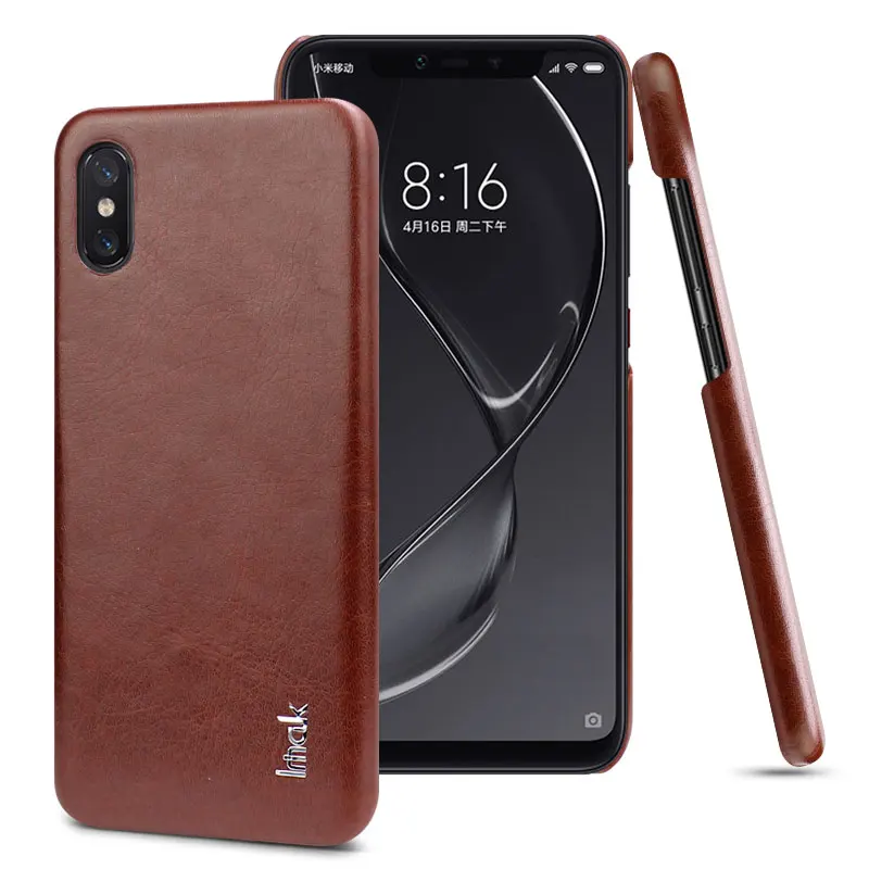 Imak Роскошный Ruiyi чехол s для Xiaomi Mi 8 Explorer edition чехол задняя крышка чехол для телефона жесткий ПУ ПК чехол для телефона