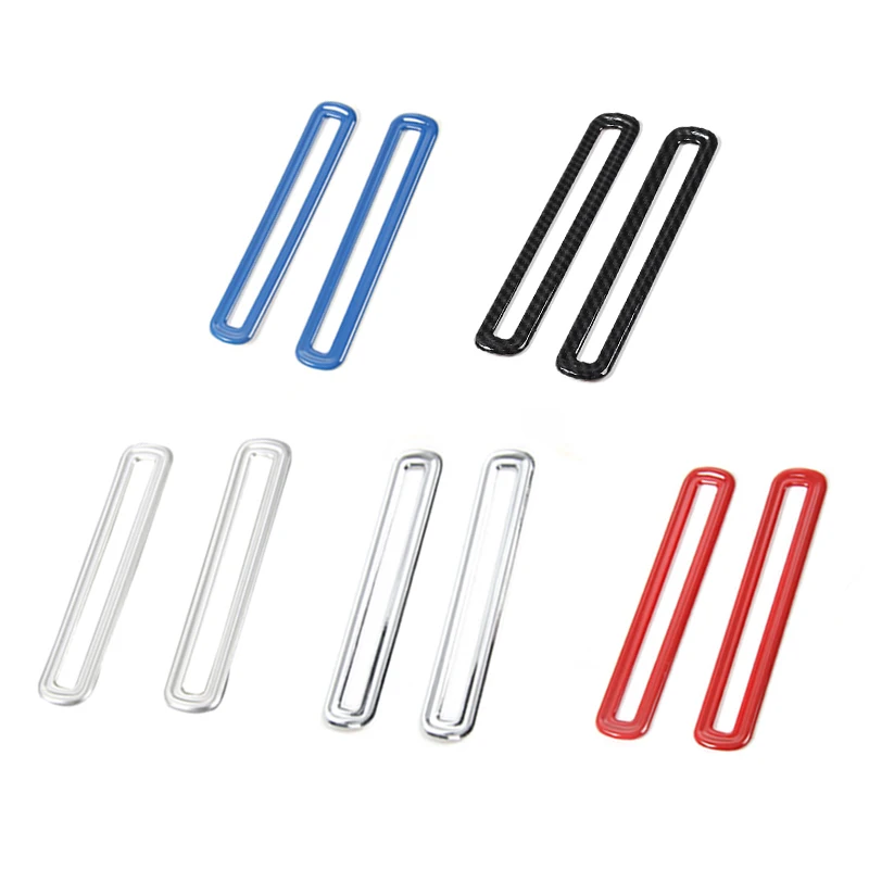 

SHINEKA Car Styling ABS Interior Side Door AC Vent Outlet Decoration Cover Trim Frame Sticker For Ford Mustang 2015+