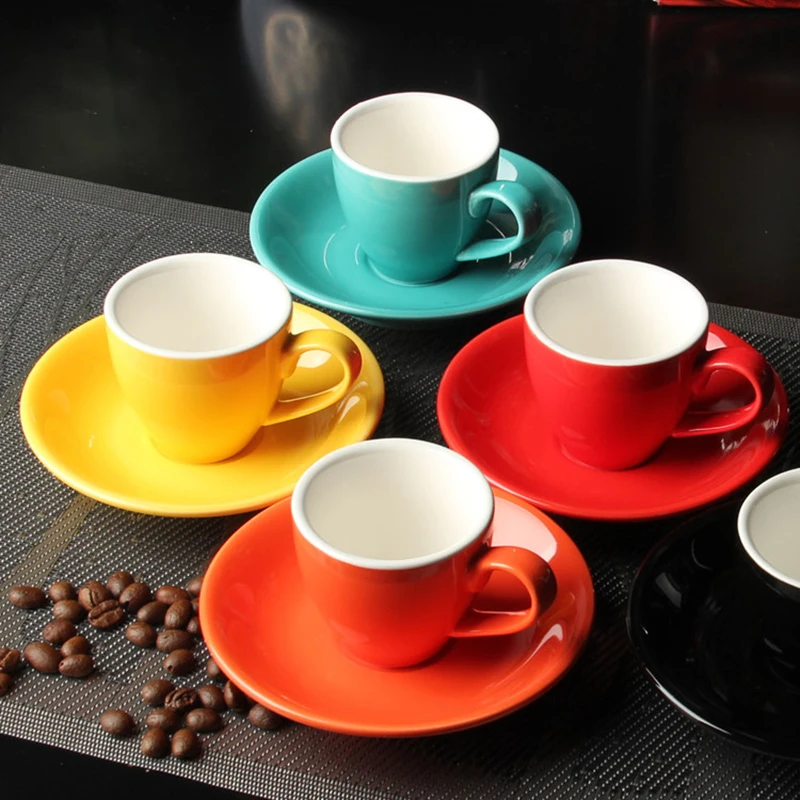 Керамический фарфоровый для эспрессо чашка кофе с блюдцем 80 мл|espresso coffee cup|coffee cupcup