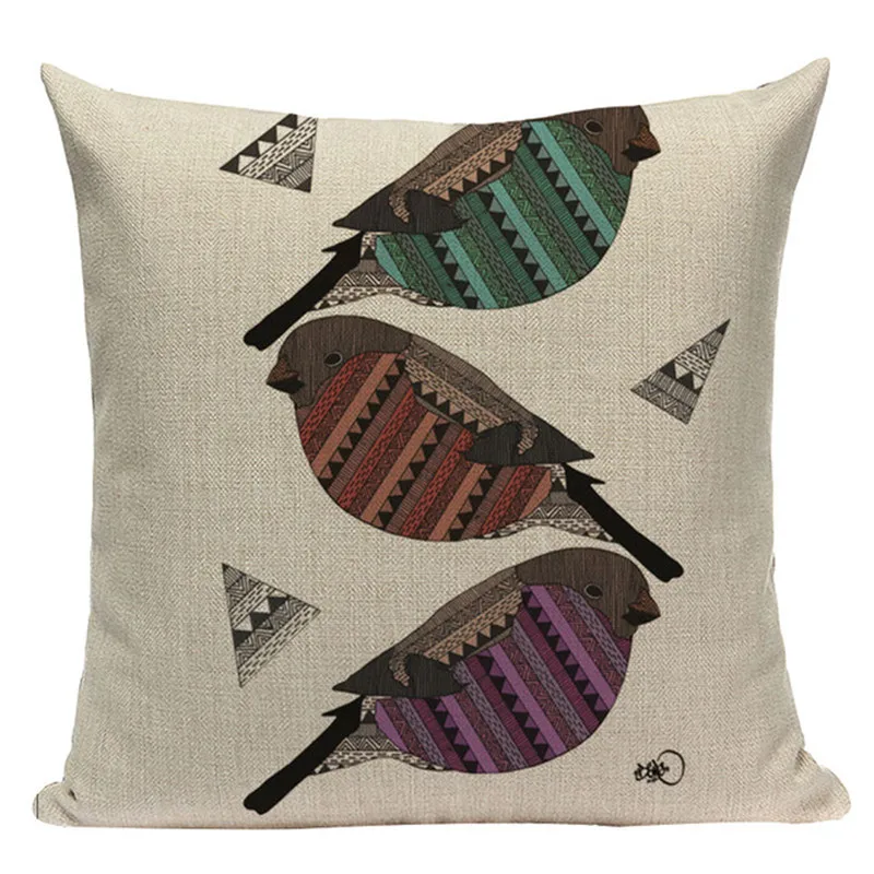 Животные птицы Подушка Чехол Декоративные подушки диванные 45 см х Squaredecorative птиц