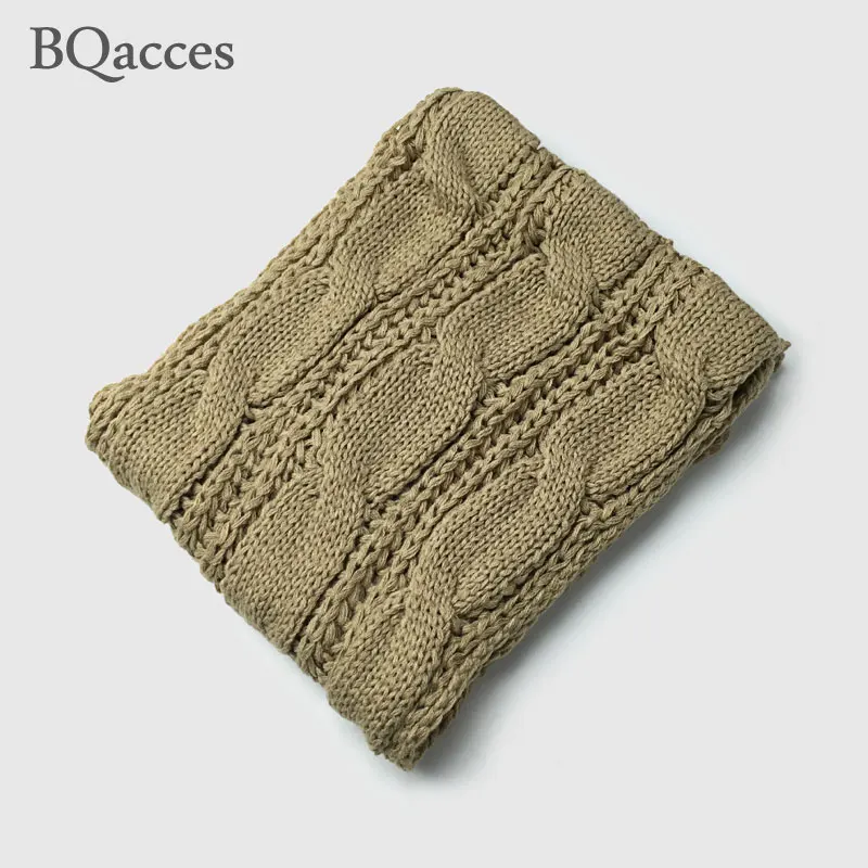 Новинка 2016 женский зимний однотонный вязаный шерстяной шарф снуд без