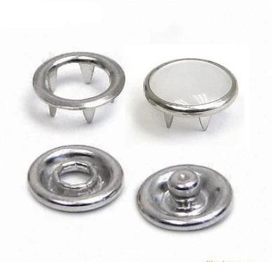 

150sets Metal snap buttons 4 part buttons #333 8/10/12mm white pearl prong snap button fastener press stud buttons FP-020