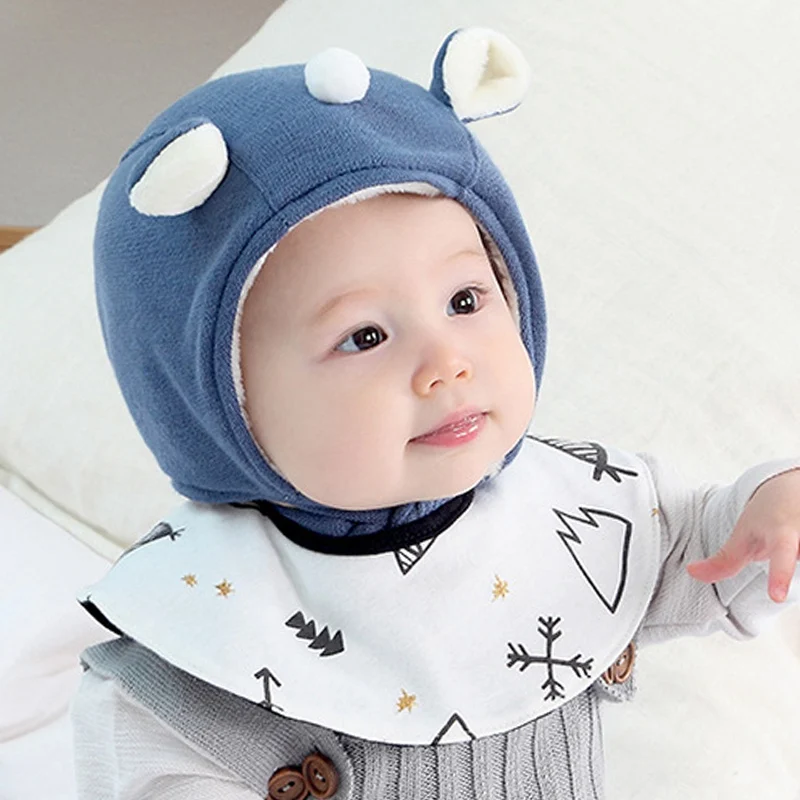 Hot Sale Winter Knitting Wool Caps Unisex Baby Warm Hats for Toddler Childern Kids Clothing Accessories | Детская одежда и обувь