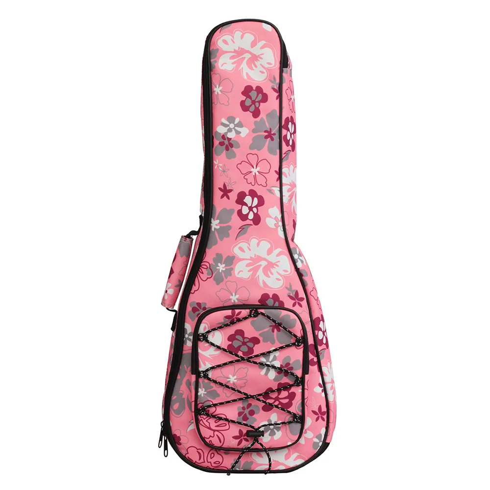 Pink 21 Тип личности печати укулеле сумка рюкзак двойной плечевой ремень чехол для 2" /23"/2" Укулеле Прямая - Цвет: Pink 21