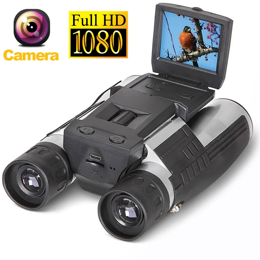 12x32 зум цифровой бинокулярный телескоп камера 5MP CMOS сенсор 2,0 ''TFT Full HD 1080p DVR для фото-и видеозаписи USB бинокль
