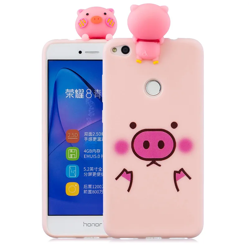 Силиконовый чехол из ТПУ для Huawei Honor 8 Lite 3D-чехол с милой пандой единорогом