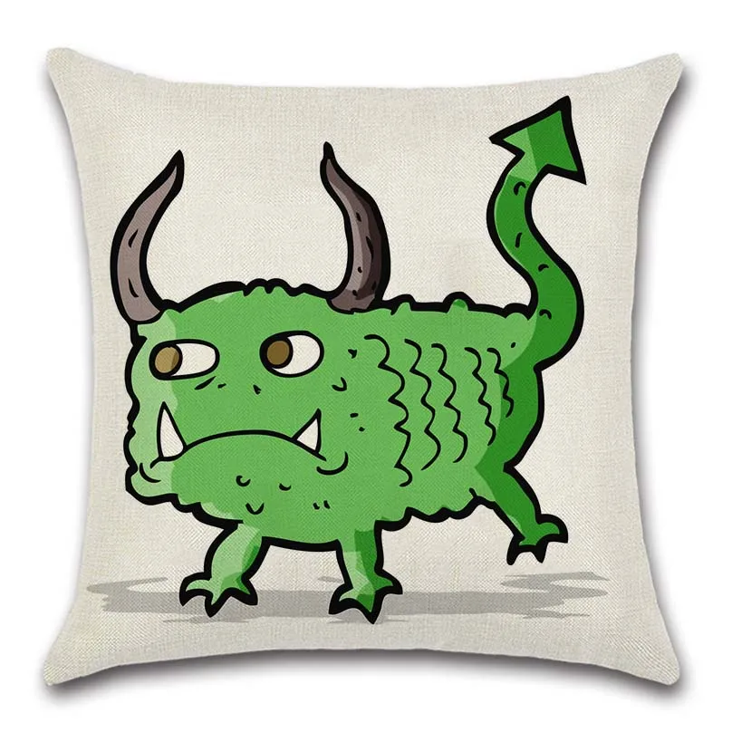 Мультяшный милый маленький монстр Дьявол Дракон наволочка украшение домашний