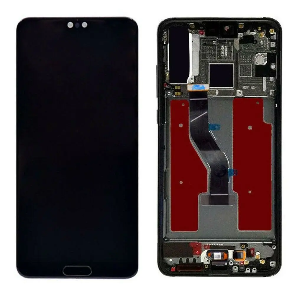 Датчик отпечатков пальцев 6 1 &quotLCD для HUAWEI P20 Pro LCD сенсорный экран дигитайзер