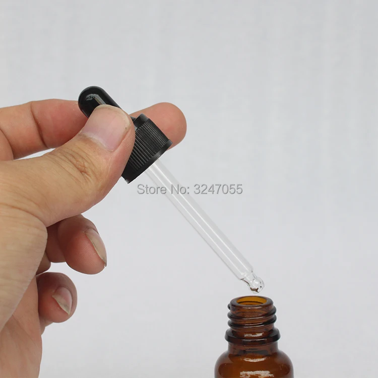 Коричневое стекло янтарные флаконы капельницы DIY с стеклянными пипетками