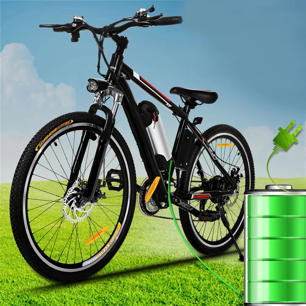Мощный электрический велосипед 26 дюймов 250 Вт EBike 21 скоростной Электрический