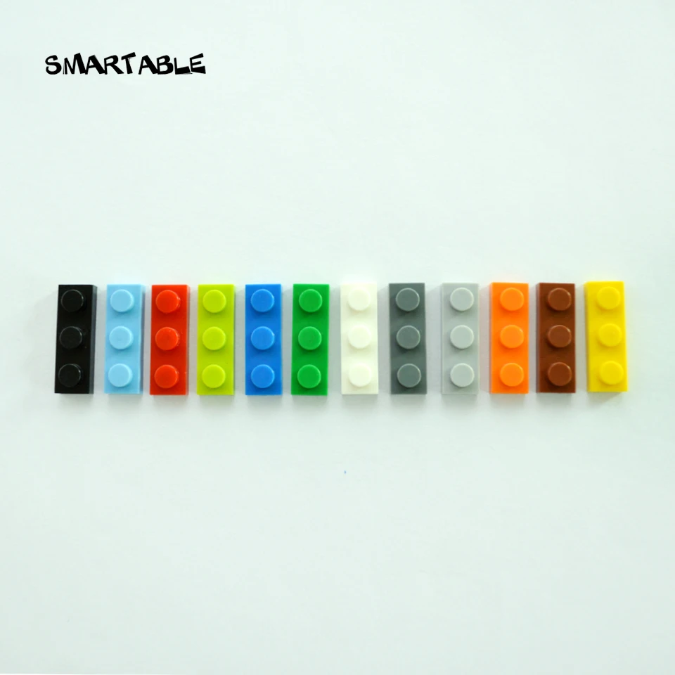Интеллектуальная пластина 1X3 строительный блок MOC часть DIY логотип образовательные креативные игрушки Совместимые основные бренды 3623 Подарочные игрушки 192 шт./лот