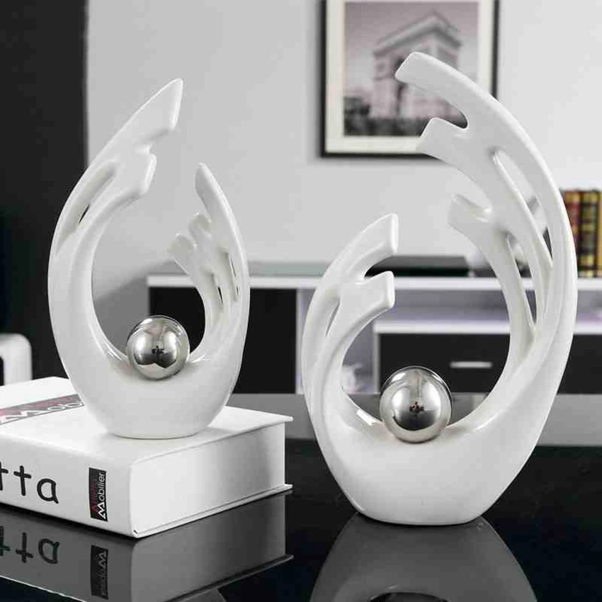 

Europe Angel wings Model Figurines home Decoration Crafts modern Ceramic creative Miniatures Articles For wedding decoration