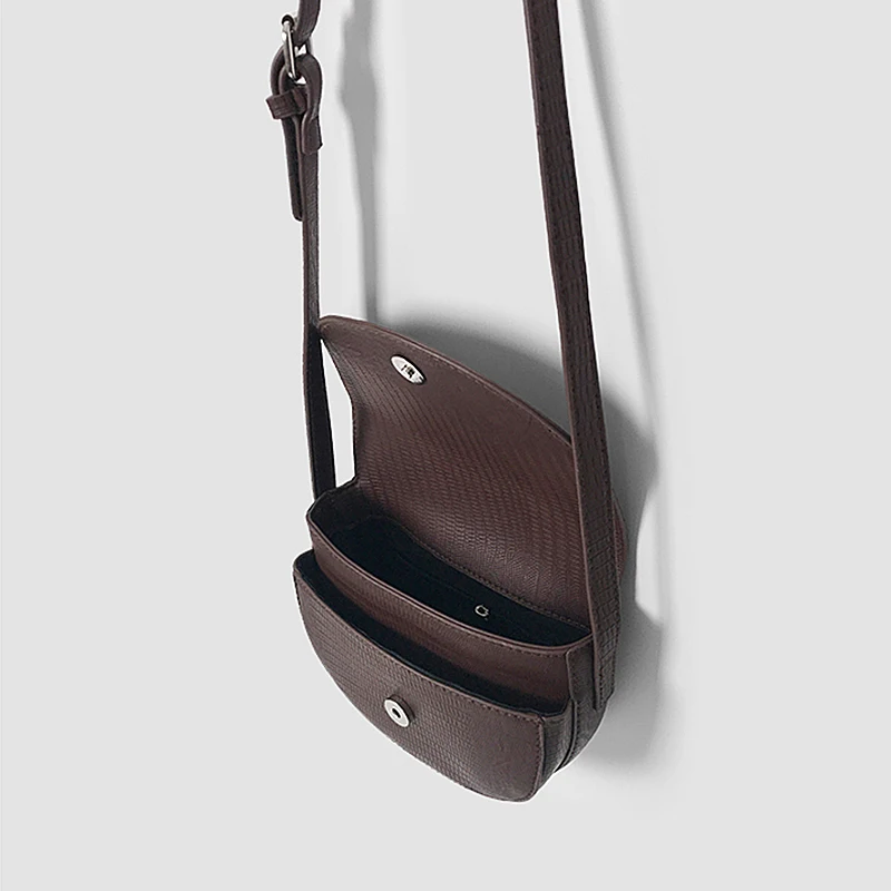 Женская сумка седло ARPIMALA кожаная с эффектом крокодиловой кожи модные маленькие