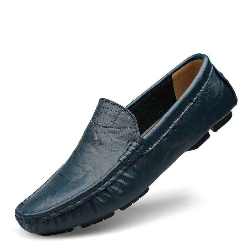 Роскошные туфли в повседневном стиле Мужские кожаные модные удобные летние без