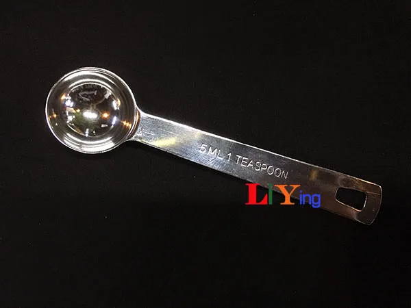10 шт. мерные ложки из нержавеющей стали чайная ложка 5 мл 1tsp немагнитная кофейная
