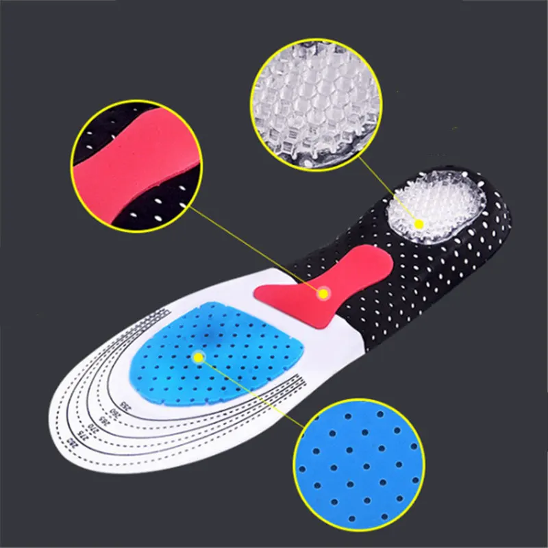 Silicone Shoe Insoles Free Size Men Women Orthotic Arch Support Sport Pad Soft Running Insert Cushion drop shipping | Обувь