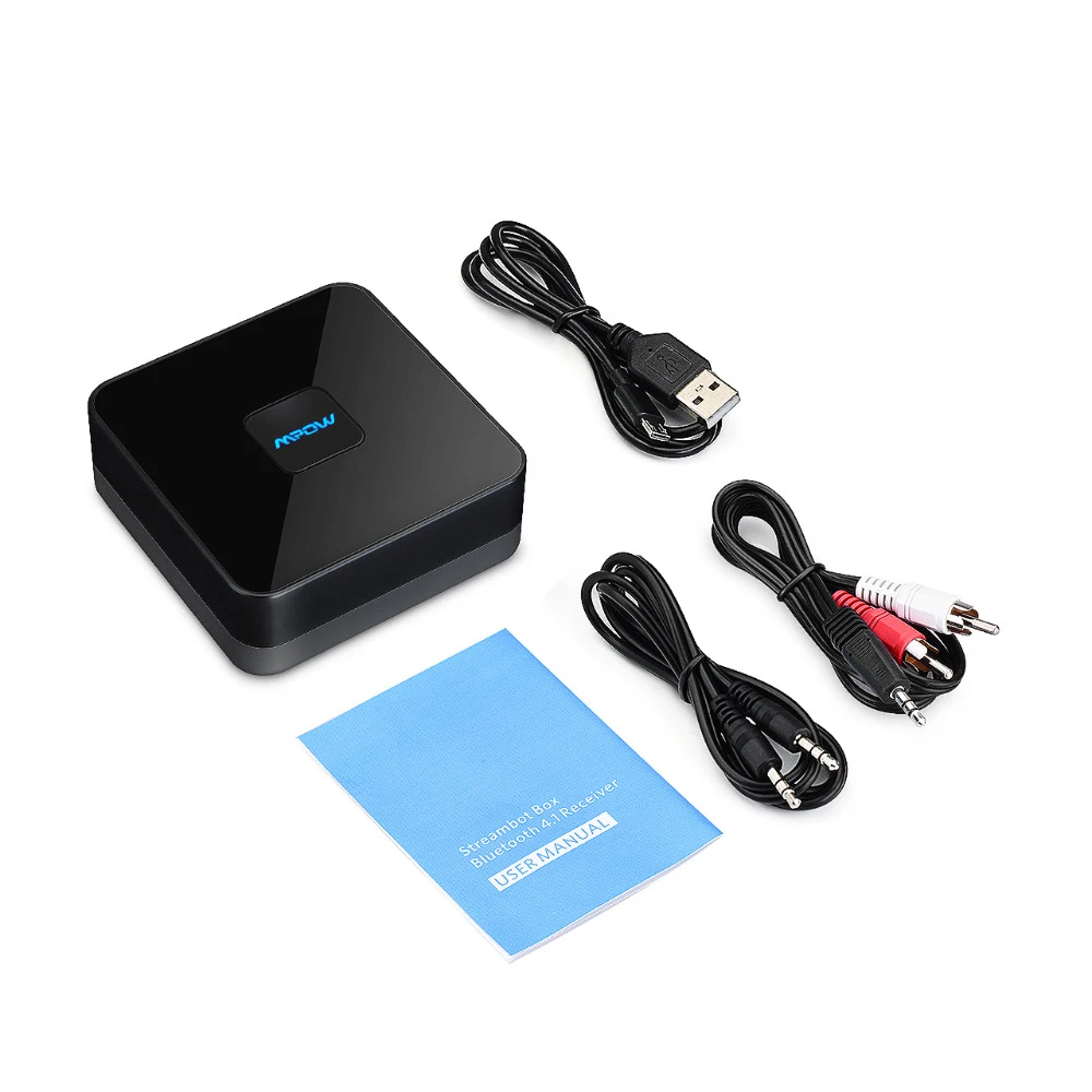 Беспроводной адаптер Mpow 070A с Bluetooth 4 1 аудиоприемник 3 5 мм кабель RCA высокоточным