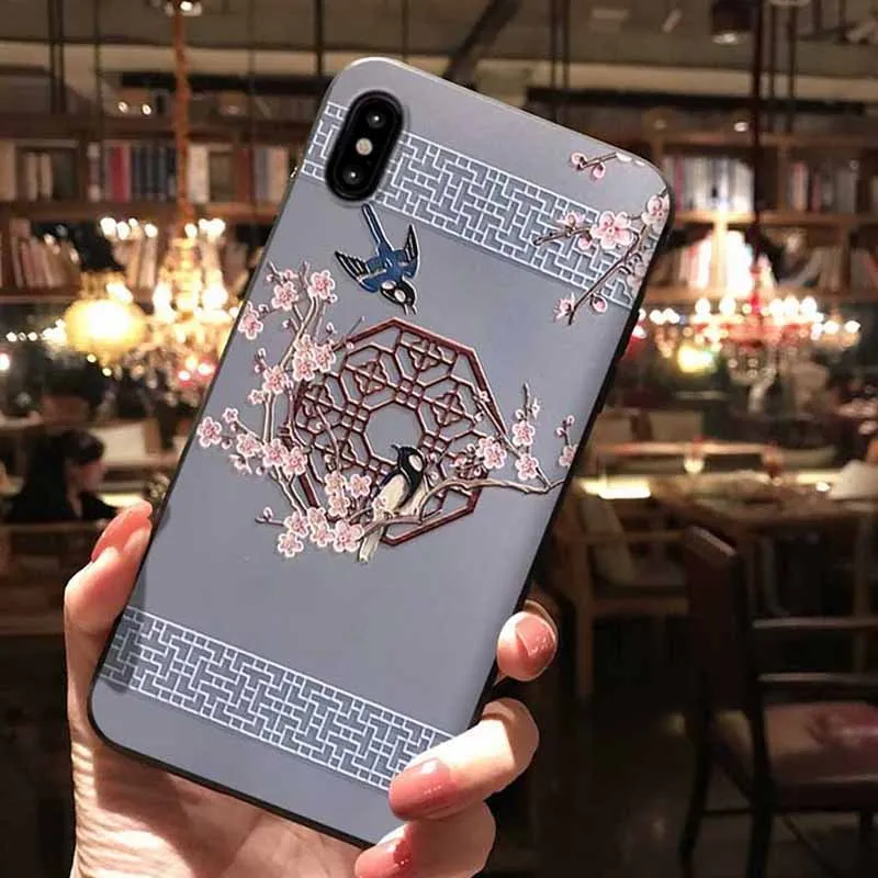 JBAN Этническая Стиль синий рифма дворец чехол для телефона Коврики 20pro 20x 9pro huawei