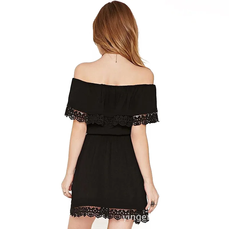 Модное женское элегантное винтажное милое Кружевное белое платье стильное