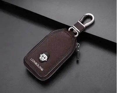 Простой стиль кольцо для автомобильных ключей коричневый кошелек Ford Nissan Audi Infiniti