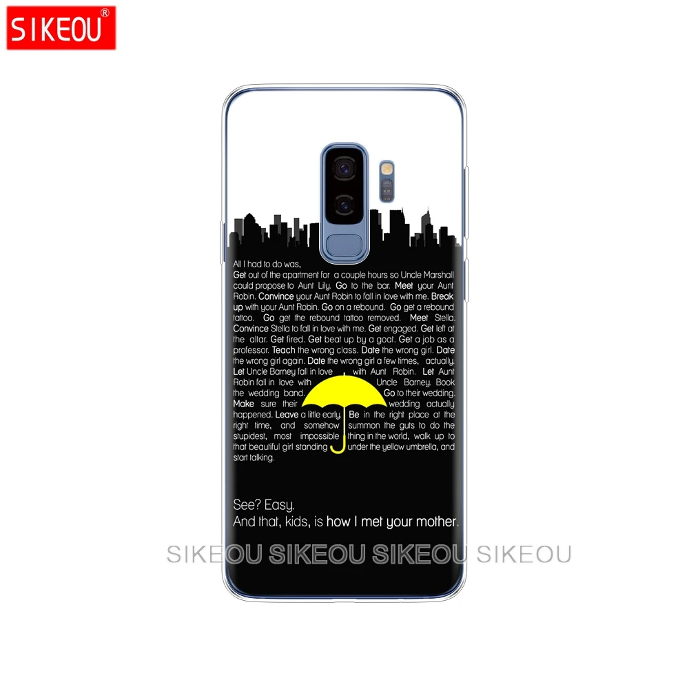 Силиконовый чехол для Samsung Galaxy S9 S8 S7 S6 edge S5 S4 S3 PLUS телефона с цитатой Как я встретил