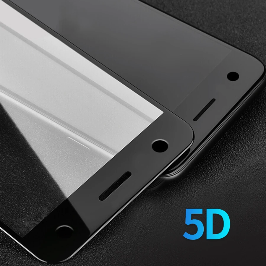 5D Tempered Glass Screen Protector Full Cover Glue Film For Asus Zenfone 5 ZE620KL 5z ZS620KL Max Pro Plus M1 ZB601KL ZB570TL | Мобильные