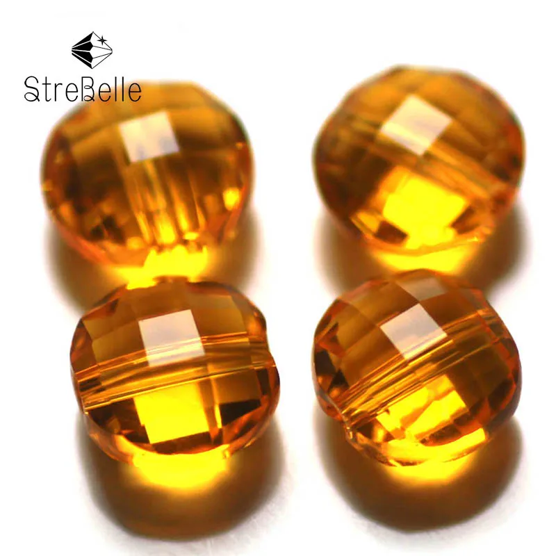 StreBelle 100 шт. AAA круглая пуговица хрустальные бусины 8 мм резка по сетке DIY ювелирные