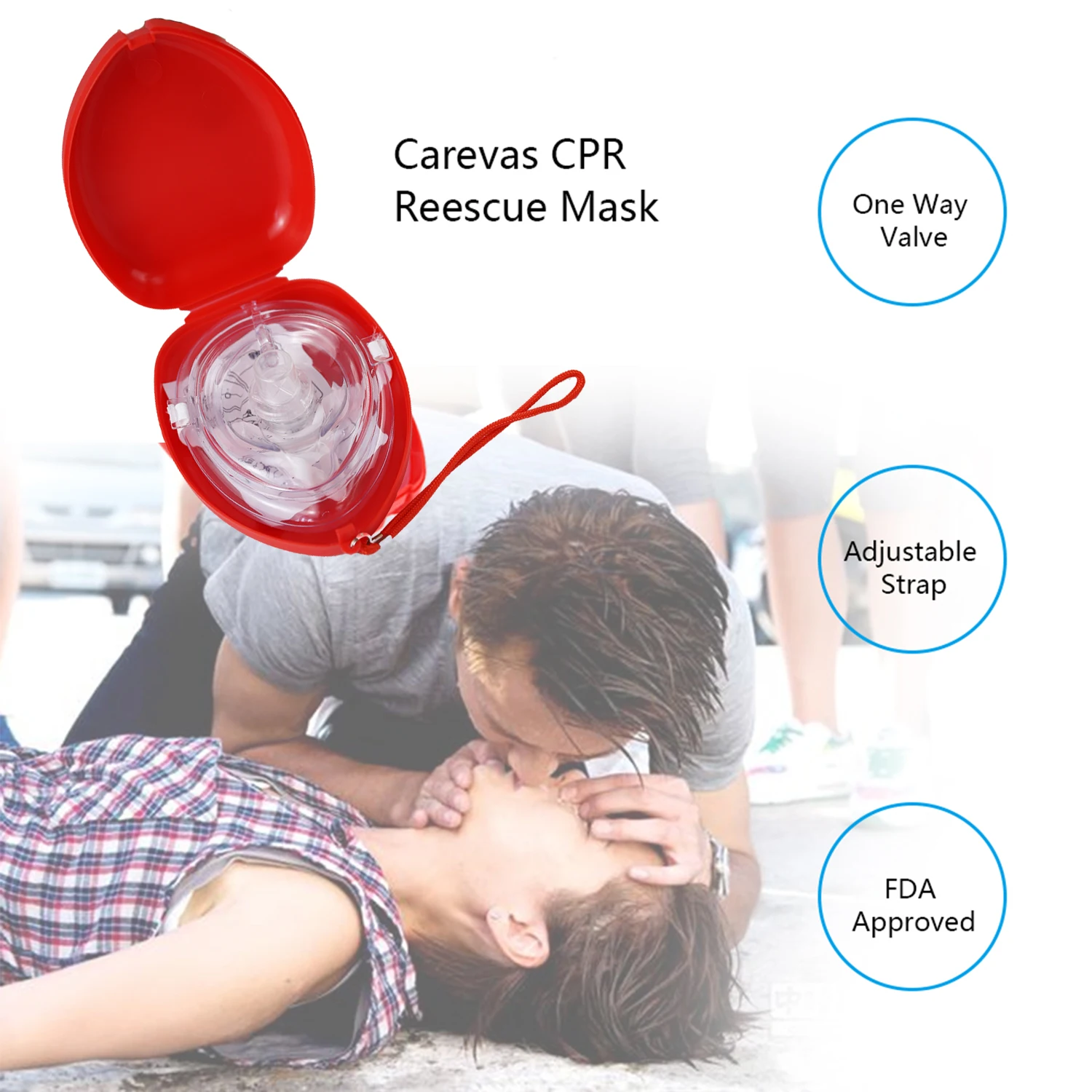 Медицинская спасательная маска CPR карманная Resuscitator первой помощи для