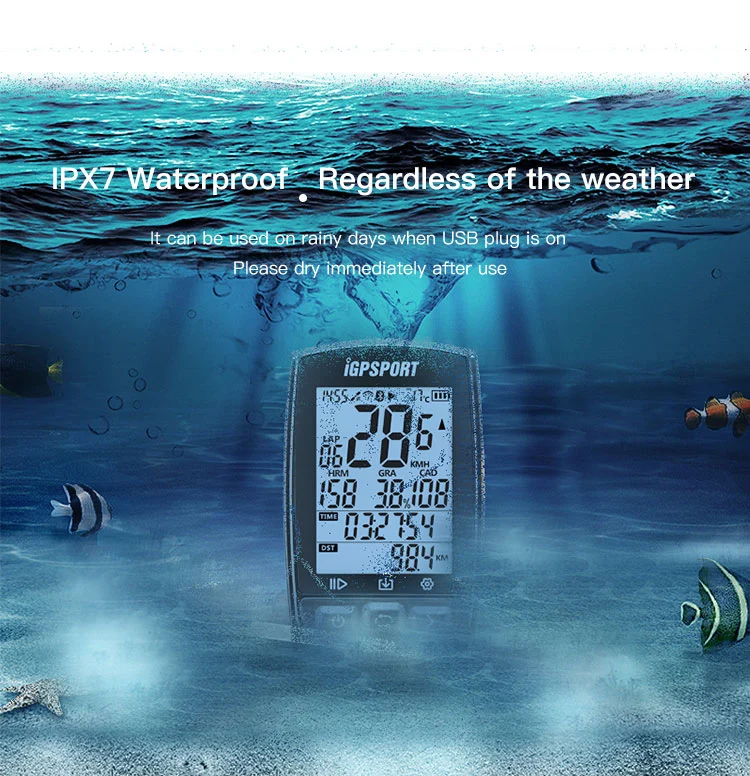 I gps порт gps iGS50E велосипедный Компьютер Водонепроницаемый IPX7 ANT+ беспроводной Спидометр велосипедный Цифровой Секундомер Велосипедный спидометр
